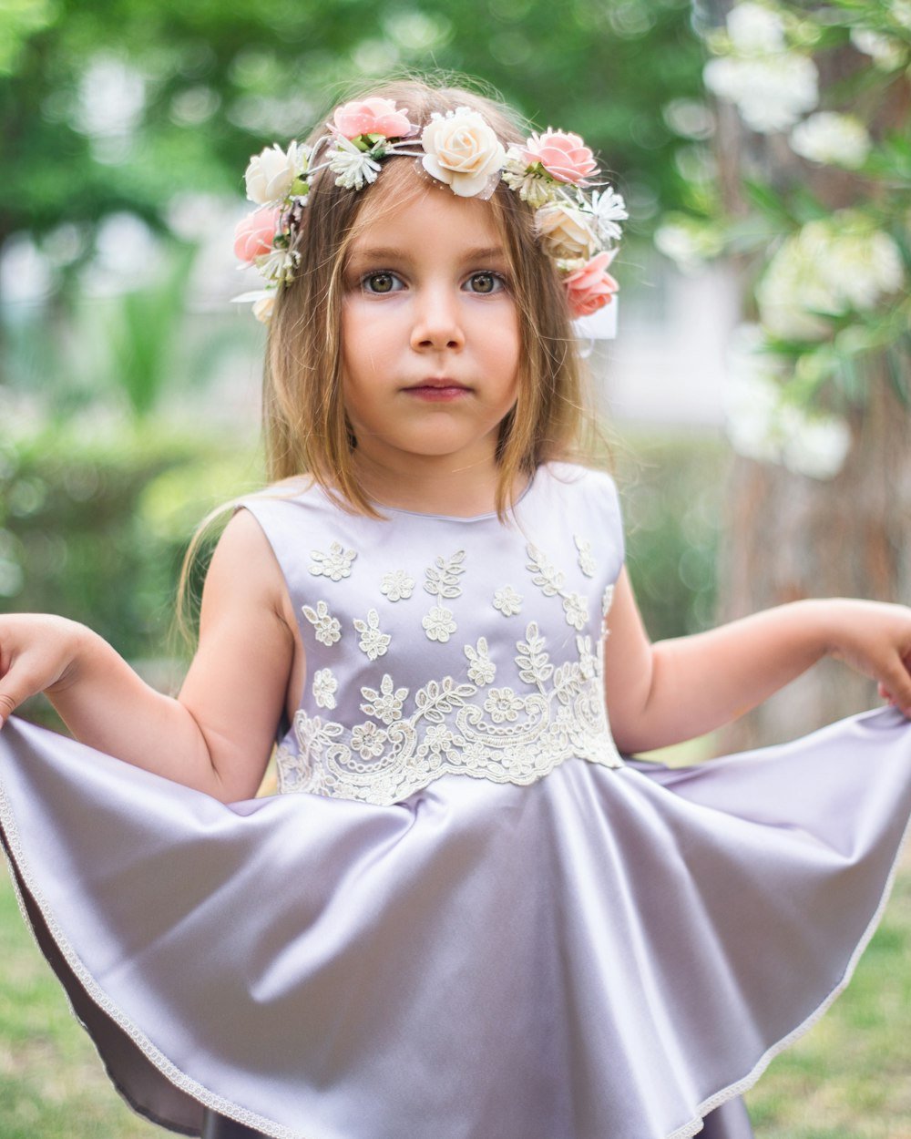 Cotton Puff-Sleeve Frock