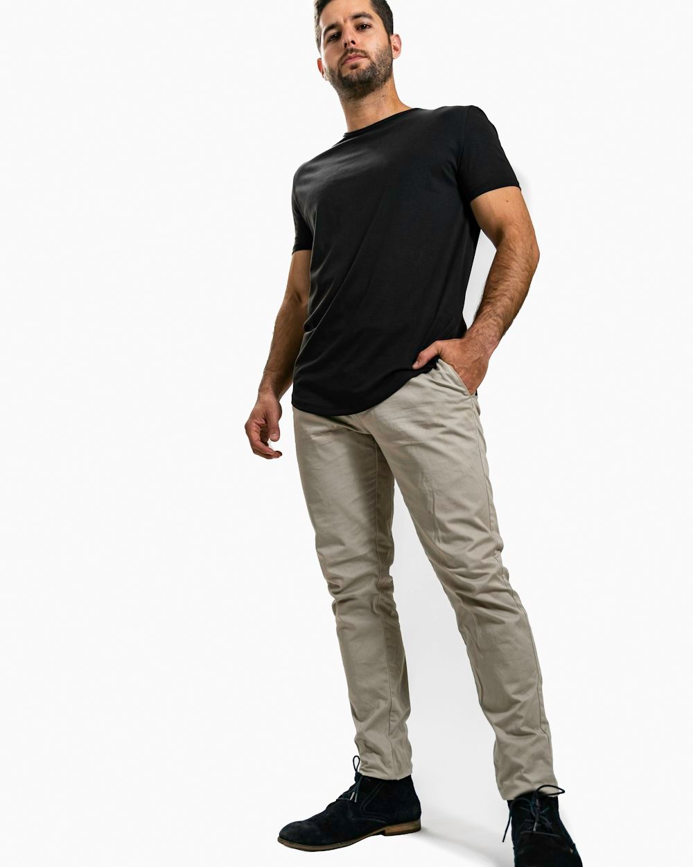 Pleated Wide-Leg Trousers